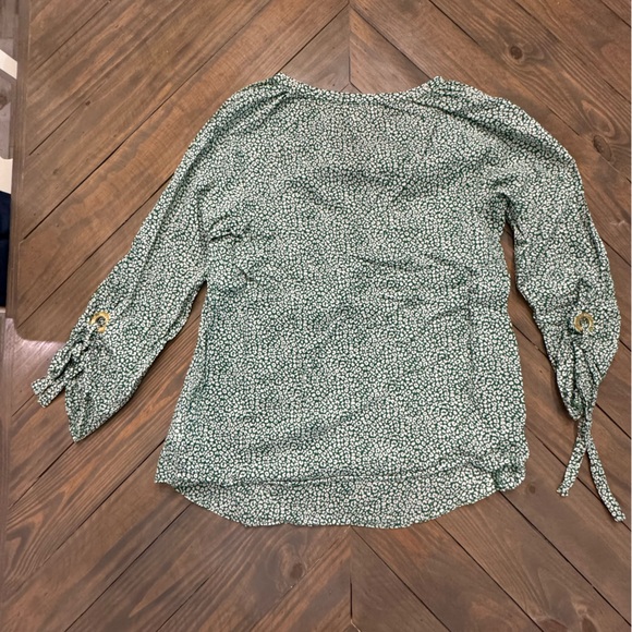 Green & White MICHAEL Michael Kors Blouse, Small - Picture 2 of 6